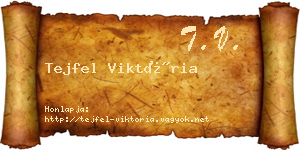 Tejfel Viktória névjegykártya